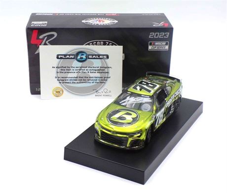 BJ McLeod Autographed 2023 Circle B Diecast / New Hampshire 1:24 Color Chrome