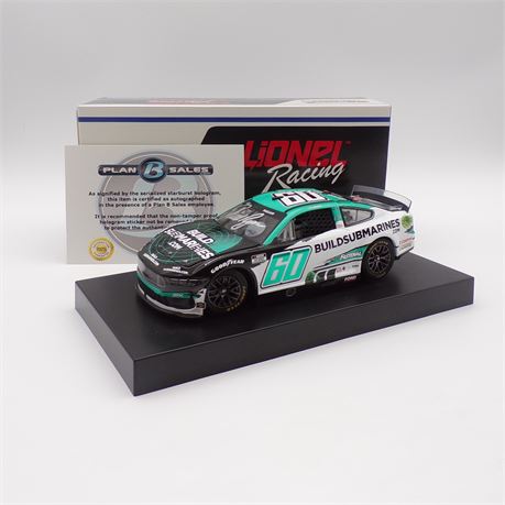 David Ragan Autographed 2024 #60 Buildsubmarines.com 1:24 Nascar Diecast