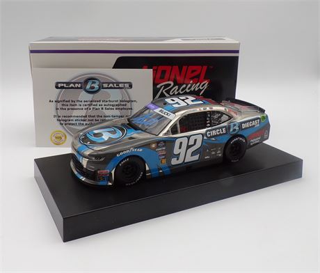 Josh Bilicki Autographed  Paint Pen 2024 Circle B Throwback 1:24 Color Chrome