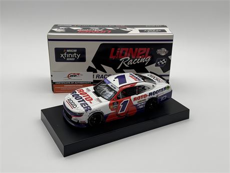 Sam Mayer Autographed 2024 Roto-Rooter Iowa 6/15 Race Win 1:24 Nascar Diecast