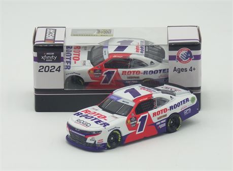 Sam Mayer 2024 Roto-Rooter  1:64 Nascar Diecast - Xfinity Series
