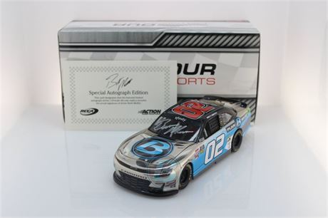 Brett Moffitt Autographed 2020 Plan B Sales 1:24 Color Chrome Nascar Diecast