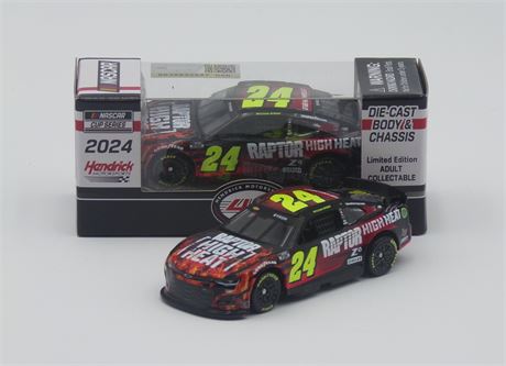 William Byron 2024 Raptor High Heat 1:64 Nascar Diecast Chassis