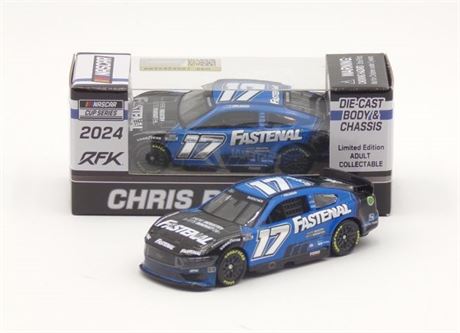 Chris Buescher 2024 Fastenal 1:64 Nascar Diecast Chassis - FOIL NUMBER DIECAST
