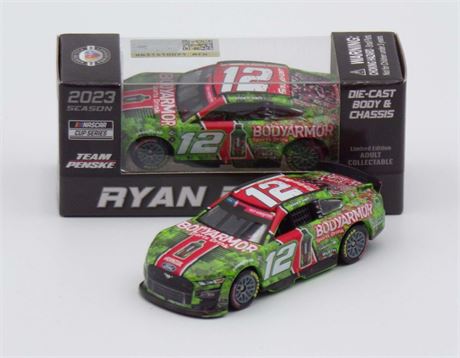 Ryan Blaney 2023 #12 BodyArmor Camo Charlotte Win 1:64 Nascar Diecast Chassis