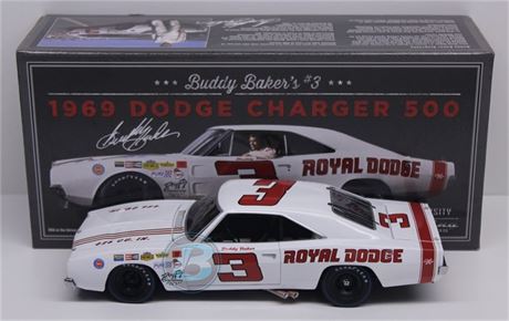 Buddy Baker #3 Royal Dodge 1969 Dodge Charger 500 1:24 University of Racing