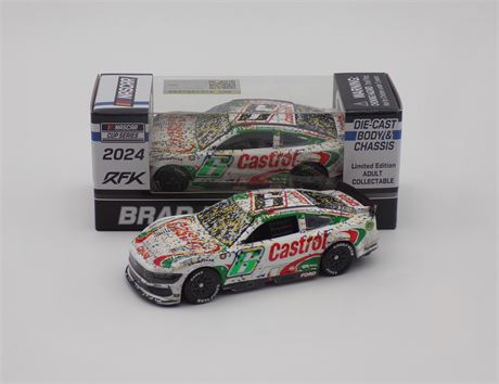 Brad Keselowski 2024 Castrol Throwback Darlington Race Win 1:64 Diecast Chassis