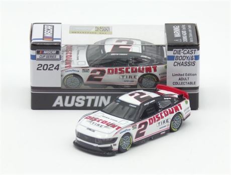 Austin Cindric 2024 Discount Tire 1:64 Nascar Diecast Chassis