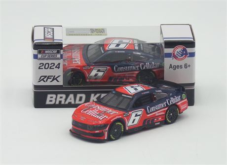Brad Keselowski 2024 Consumer Cellular 1:64 Nascar Diecast - FOIL NUMBER DIECAST