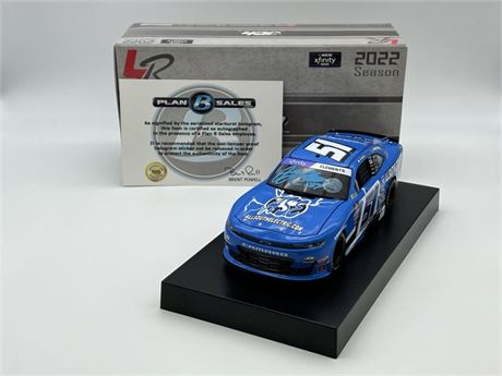 Jeremy Clements Autographed Blue 2022 All South Electric 1:24 Nascar Diecast