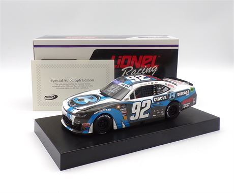 Josh Bilicki Autographed 2024 Circle B Diecast Throwback 1:24 Nascar Diecast
