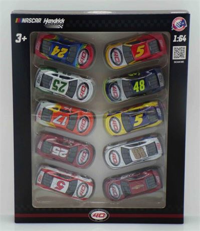 Hendrick Motorsports 2024 40th Anniversary 1:64 Nascar Diecast 10 Car Set