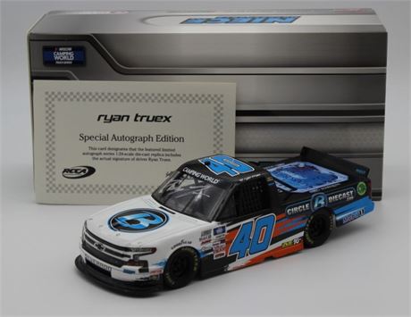 Ryan Truex Autographed 2021 CircleBDiecast.com Talladega 1:24 Nascar Diecast