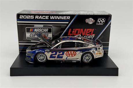 Joey Logano 2025 AAA Insurance Texas 5/4/25 Race Win 1:24 Color Chrome