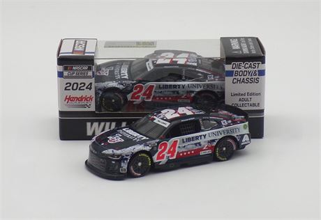 William Byron 2024 Liberty University Patriotic 1:64 Diecast Chassis