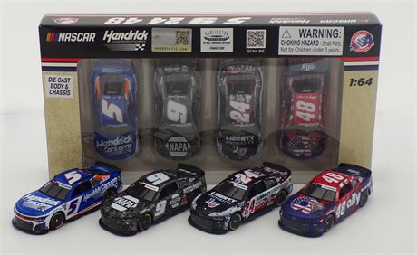 Hendrick Motorsports 2024 Salutes 4-Car Set 2024 1:64 Nascar Diecast Chassis