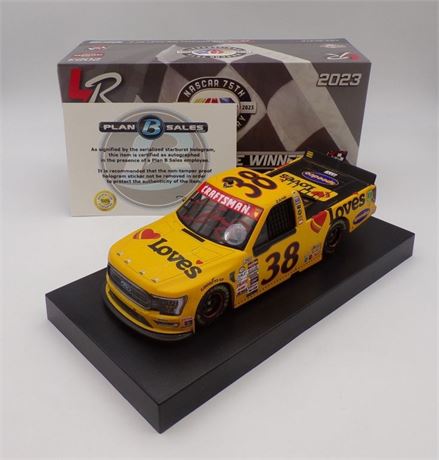 Zane Smith Autographed 2023 Love's Travel Stops Daytona 2/17 Race Win 1:24