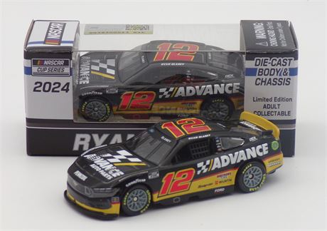 Ryan Blaney 2024 Advance Auto Parts 1:64 Nascar Diecast Chassis