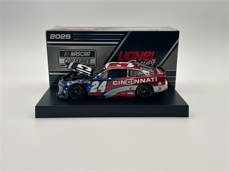 William Byron 2025 Cincinnati 1:24 Color Chrome Nascar Diecast