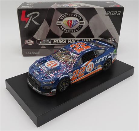Joey Logano Autographed (Gold) 2023 AutoTrader Atlanta 3/19 Race Win 1:24